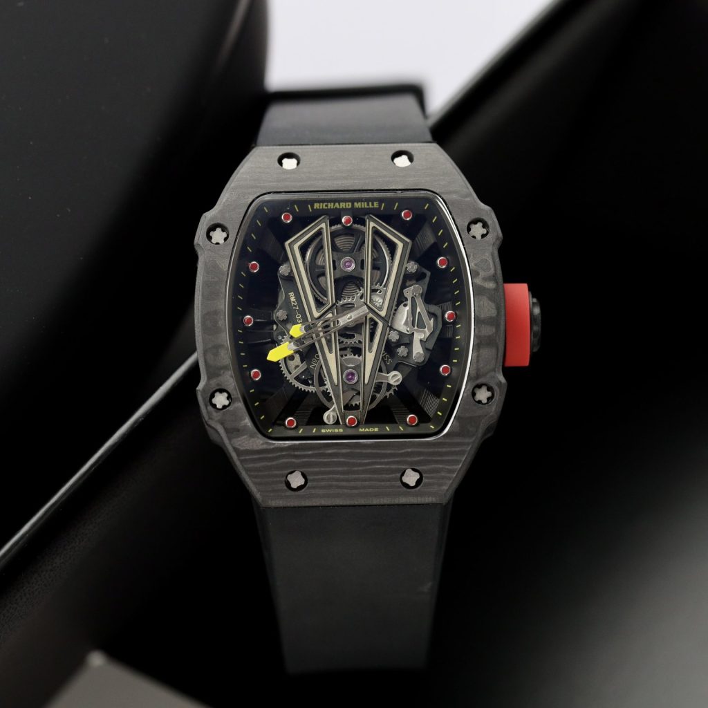 Đồng Hồ Richard Mille Fake Cao Cấp RM27-03 Carbon Dây Cao Su 42mm (1)