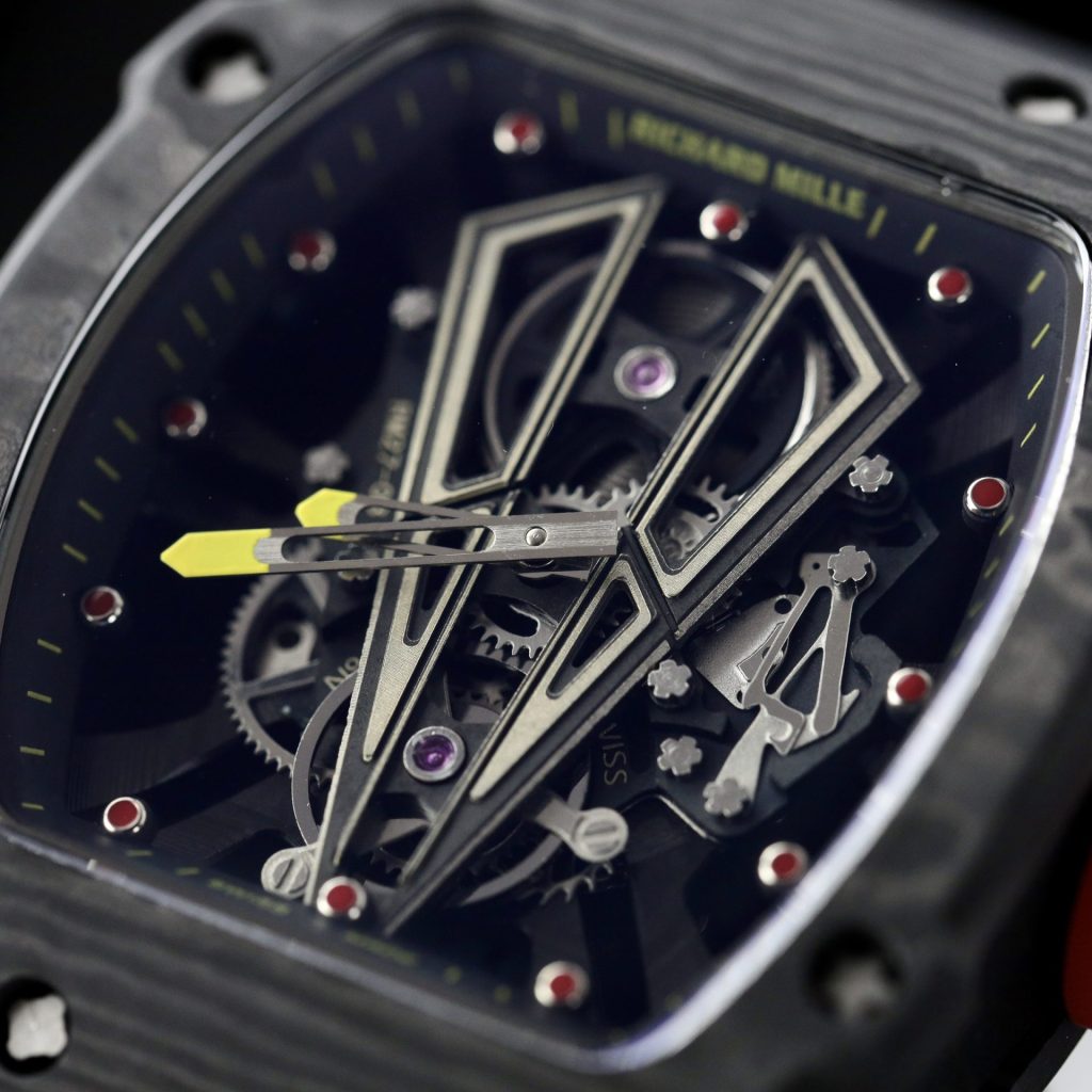 Đồng Hồ Richard Mille Fake Cao Cấp RM27-03 Carbon Dây Cao Su 42mm (1)