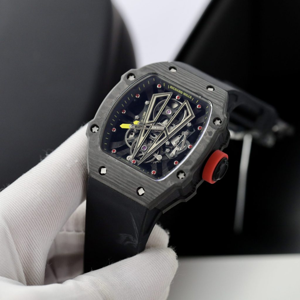 Đồng Hồ Richard Mille Fake Cao Cấp RM27-03 Carbon Dây Cao Su 42mm (7)