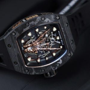 Đồng Hồ Richard Mille Fake Cao Cấp RM66 Máy Cơ Vỏ Carbon 43mm (9)