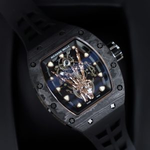 Đồng Hồ Richard Mille Fake Cao Cấp RM66 Máy Cơ Vỏ Carbon 43mm (9)