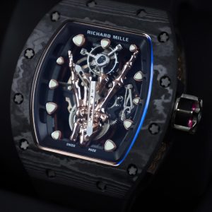 Đồng Hồ Richard Mille Fake Cao Cấp RM66 Máy Cơ Vỏ Carbon 43mm (9)