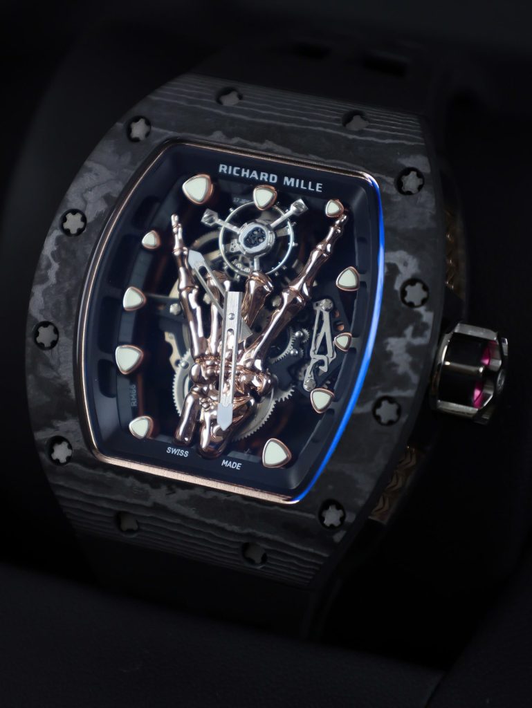 Đồng Hồ Richard Mille Fake Cao Cấp RM66 Máy Cơ Vỏ Carbon 43mm (9)