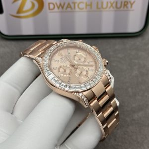 Đồng Hồ Rolex Cosmograph Daytona 126595TBR Chế Tác Vàng Khối Kim Cương 40mm (1)