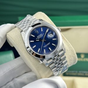 Đồng Hồ Rolex DateJust 126300 Mặt Số Xanh Blue Nhà Máy VS 41mm (4)