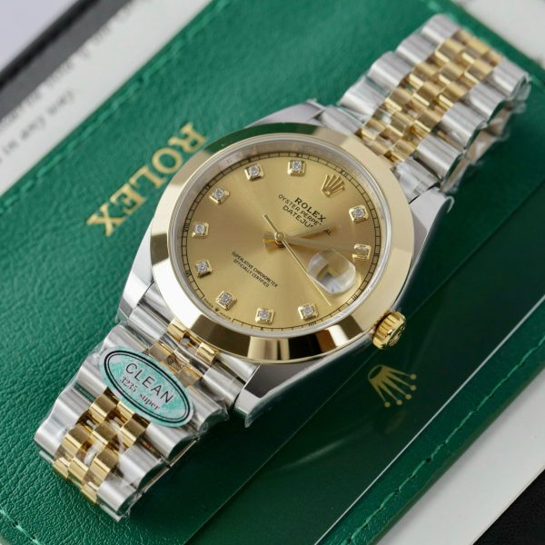 Đồng Hồ Rolex DateJust 126303 Dây Oyster Chế Tác Nhà Máy Clean 41mm (10)