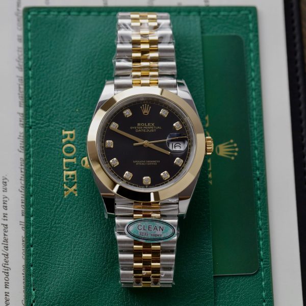 Đồng Hồ Rolex DateJust 126303 Mặt Đen Chế Tác Nhà Máy Clean 41mm (3)