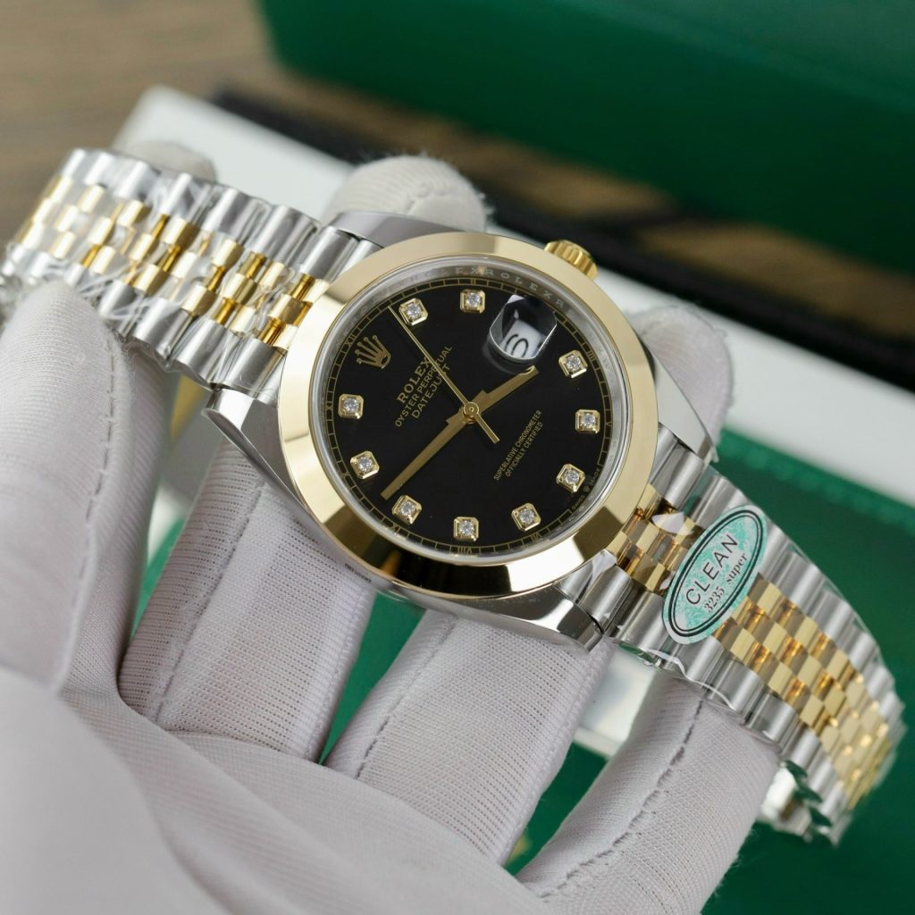 Đồng Hồ Rolex DateJust 126303 Mặt Đen Chế Tác Nhà Máy Clean 41mm (3)