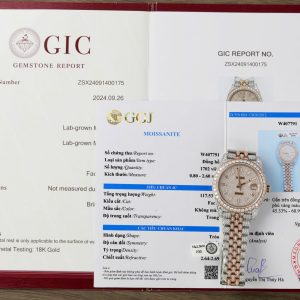 Đồng Hồ Rolex DateJust Chế Tác Full Kim Cương Moissanite Hong Kong 41mm (2)