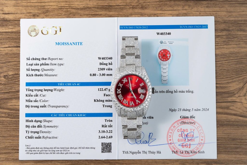 Đồng Hồ Rolex DateJust Supreme Đính Full Moissanite Hong Kong 