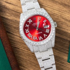 Đồng Hồ Rolex DateJust Supreme Đính Full Moissanite Hong Kong