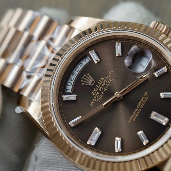 Đồng Hồ Rolex Day-Date 228235 Chocolate Tinh Chỉnh GM V3 179 Grams 40mm (1)