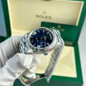 Đồng Hồ Rolex Day-Date 228236 Mặt Xanh Blue Cọc Số La Mã Nhà Máy GM 40mm (1)