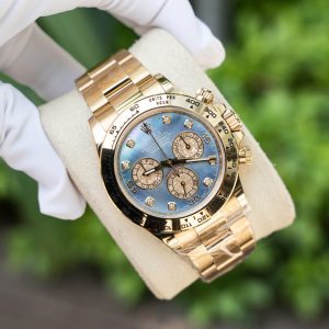 Đồng Hồ Rolex Daytona 116508 Rep 11 Mặt Xà Cừ Cọc Số Kim Cương Moissanite Clean (10)