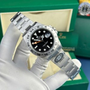 Đồng Hồ Rolex Explorer II 226570 Replica 11 Mặt Đen Clean Factory 42mm