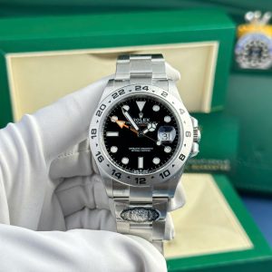 Đồng Hồ Rolex Explorer II 226570 Replica 11 Mặt Đen Clean Factory 42mm