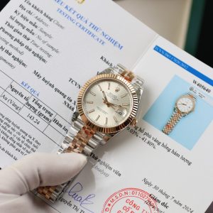 Đồng Hồ Rolex Nam DateJust Bọc Vàng Hồng Cọc Dạ Quang Nhà Máy GM (2)