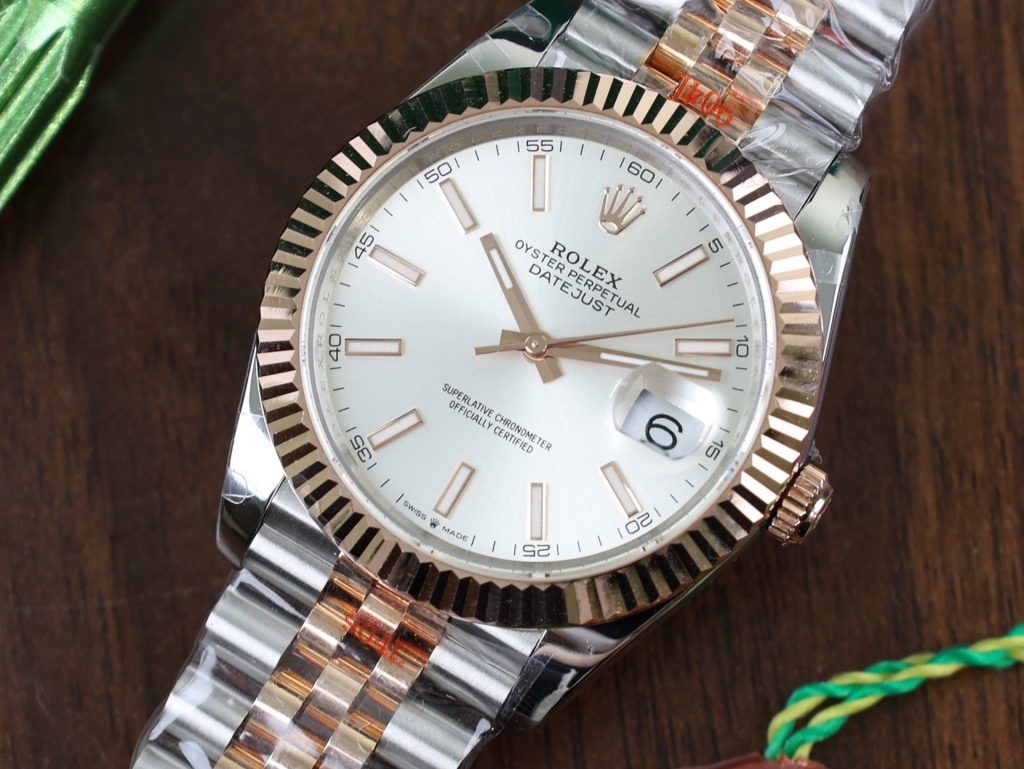 Đồng Hồ Rolex Nam DateJust Bọc Vàng Hồng Cọc Dạ Quang Nhà Máy GM (2)