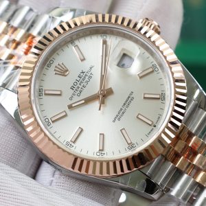 Đồng Hồ Rolex Nam DateJust Bọc Vàng Hồng Cọc Dạ Quang Nhà Máy GM (2)