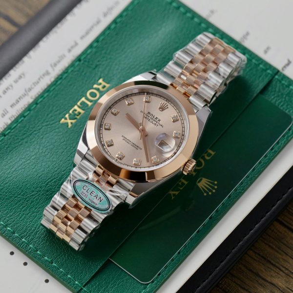 Đồng Hồ Rolex Nam Rep 11 DateJust 126301 Viền Trơn Clean 41mm (1)