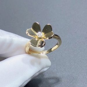 Nhẫn Nữ Van Cleef & Arpels Frivole Chế Tác Kim Cương Thiên Nhiên Vàng 18K (2)