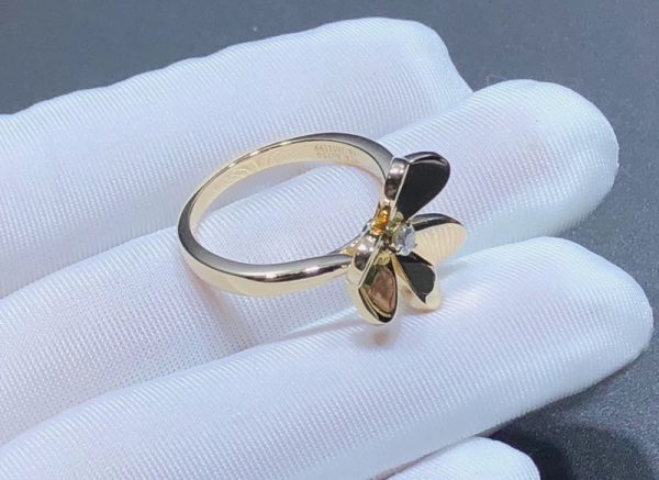 Nhẫn Nữ Van Cleef & Arpels Frivole Chế Tác Kim Cương Thiên Nhiên Vàng 18K (2)