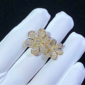 Nhẫn Nữ Van Cleef & Arpels Frivole Kim Cương Thiên Nhiên Vàng 18K Chế Tác (2)