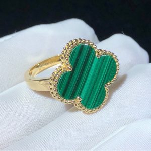 Nhẫn Van Cleef & Arpels Alhambra Chế Tác Vàng 18K Đá Quý Tự Nhiên (2)