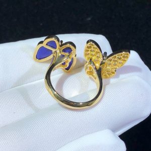 Nhẫn Van Cleef & Arpels Butterfly Đá Quý Kim Cương Vàng 18K Chế Tác (2)