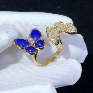 Nhẫn Van Cleef & Arpels Butterfly Đá Quý Kim Cương Vàng 18K Chế Tác (2)