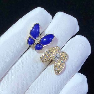 Nhẫn Van Cleef & Arpels Butterfly Đá Quý Kim Cương Vàng 18K Chế Tác (2)