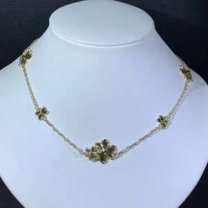 Vòng Cổ Nữ Van Cleef & Arpels Frivole Chế Tác Kim Cương Thiên Nhiên Vàng 18K (2)