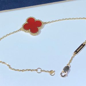 Vòng Tay Van Cleef And Arpels Vintage Alhambra Tuỳ Chỉnh Đá Quý Vàng 18K (2)