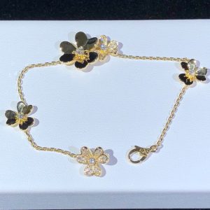 Vòng Tay Van Cleef & Arpels Frivole Kim Cương Thiên Nhiên Vàng 18K Tuỳ Chỉnh (2)