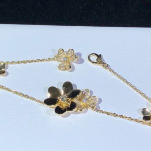 Vòng Tay Van Cleef & Arpels Frivole Kim Cương Thiên Nhiên Vàng 18K Tuỳ Chỉnh (2)