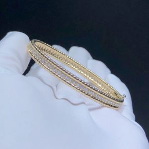 Vòng Tay Van Cleef & Arpels Kim Cương Thiên Nhiên Vàng 18K Chế Tác (2)