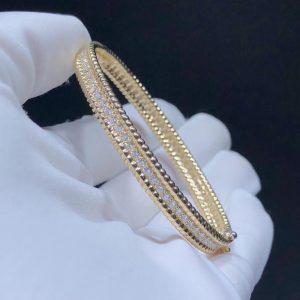 Vòng Tay Van Cleef & Arpels Kim Cương Thiên Nhiên Vàng 18K Chế Tác (2)