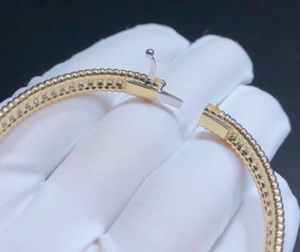 Vòng Tay Van Cleef & Arpels Kim Cương Thiên Nhiên Vàng 18K Chế Tác (2)