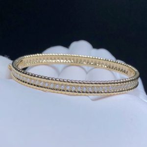 Vòng Tay Van Cleef & Arpels Kim Cương Thiên Nhiên Vàng 18K Chế Tác (2)