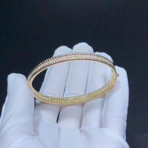 Vòng Tay Van Cleef & Arpels Kim Cương Thiên Nhiên Vàng 18K Chế Tác (2)