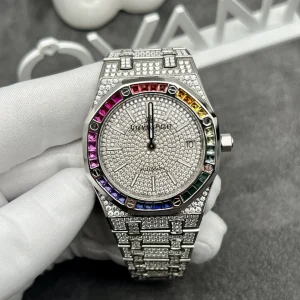 Đồng Hồ Audemars Piguet Chế Tác Full Kim Cương Viền Đá Quý Tổng Hợp 41mm (2)