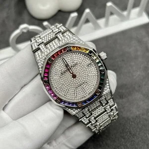 Đồng Hồ Audemars Piguet Chế Tác Full Kim Cương Viền Đá Quý Tổng Hợp 41mm (2)