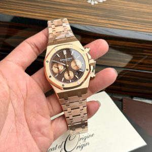 Đồng Hồ Audemars Piguet Royal Oak 26331OR Fake 11 Mặt Nâu IP Factory 41mm (2)