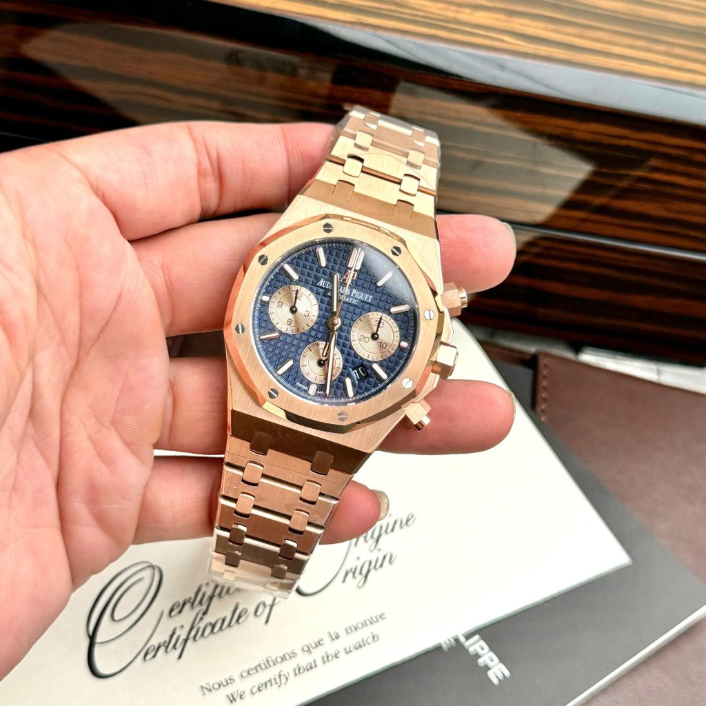 Đồng Hồ Audemars Piguet Royal Oak 26331OR Super Fake 11 Mặt Xanh IP Factory 41mm (2)