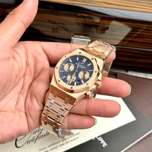 Đồng Hồ Audemars Piguet Royal Oak 26331OR Super Fake 11 Mặt Xanh IP Factory 41mm (2)