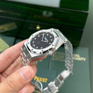 Đồng Hồ Audemars Piguet Royal Oak Jumbo Extra-Thin 15206PT Replica 11 Mặt Đen IP Factory 39mm (2)