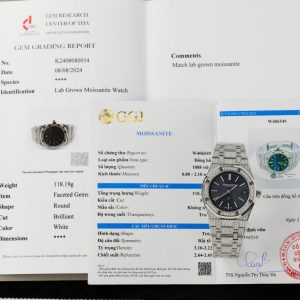 Đồng Hồ Audemars Piguet Royal Oak Jumbo Extra-Thin 16202 Đính Kim Cương Moissanite Hong Kong 39mm (2)