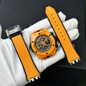 Đồng Hồ Hubot Big Bang Unico Orange Ceramic Replica Nhà Máy BBF (2)