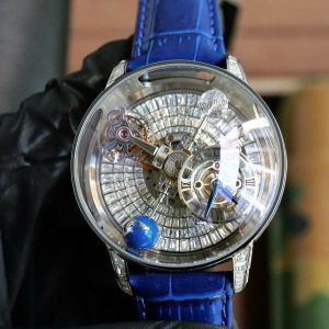 Đồng Hồ Jacob & Co Astronomia Fake Cao Cấp Máy Pin Màu Xanh Dương (1)