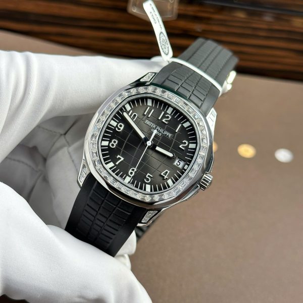 Đồng Hồ Patek Philippe Aquanaut 5167 Độ Kim Cương Moissanite Baguette + Tinh Chỉnh VIP 40mm (2)